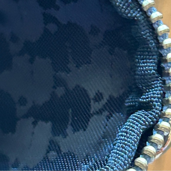 Karl Lagerfeld Blue Pebbled Faux Leather Zip Wallet Coin Purse - Picture 4 of 8